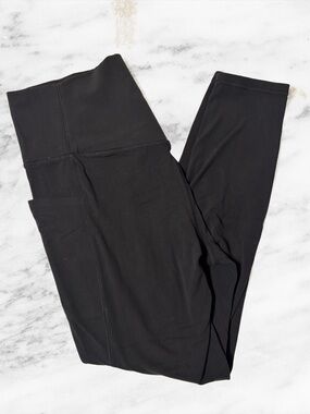 Athleta Black Salutation Stash Pocket Tights